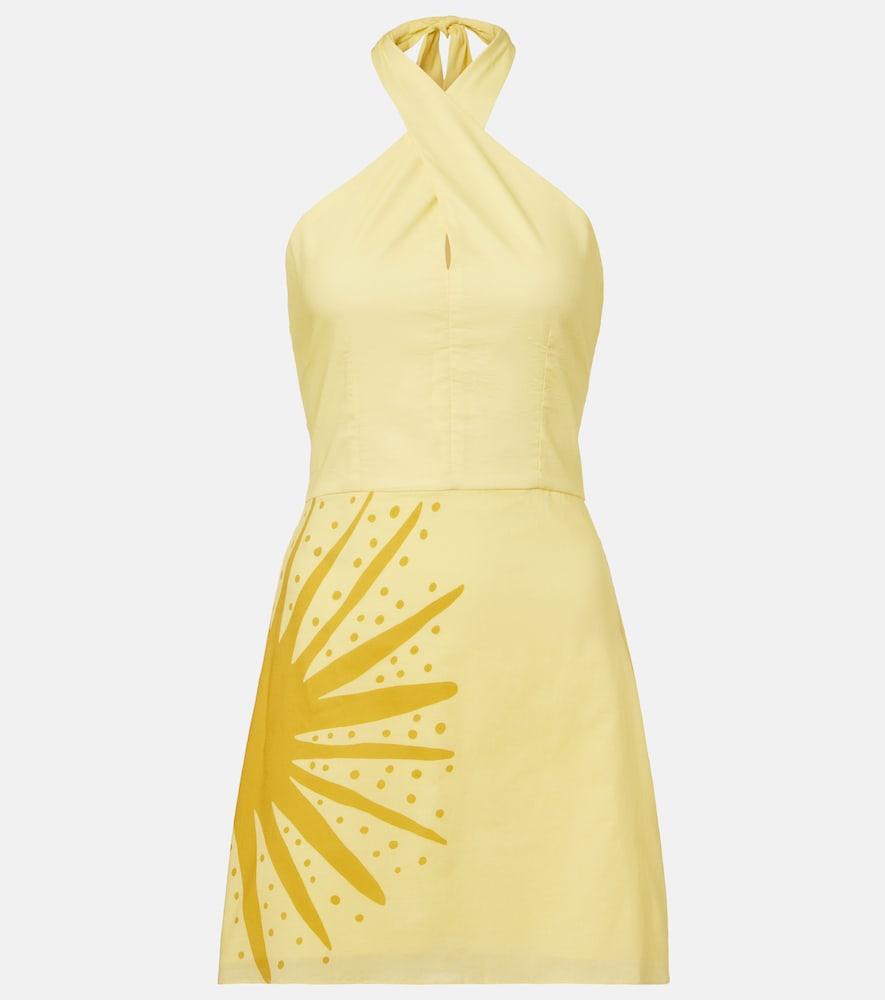 cala de la cruz veneta printed cotton minidress