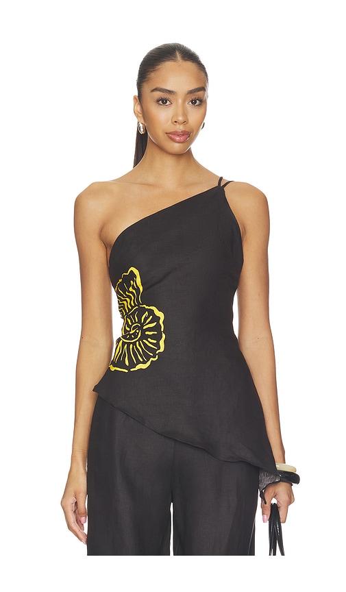 cala de la cruz zharit top in black.