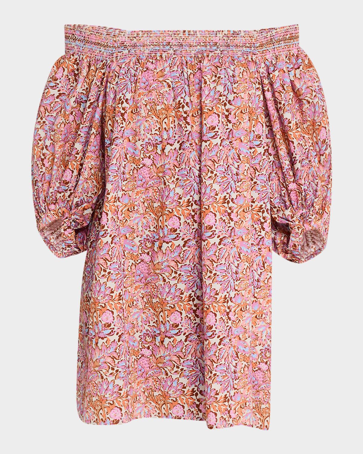caldera off-shoulder shift dress