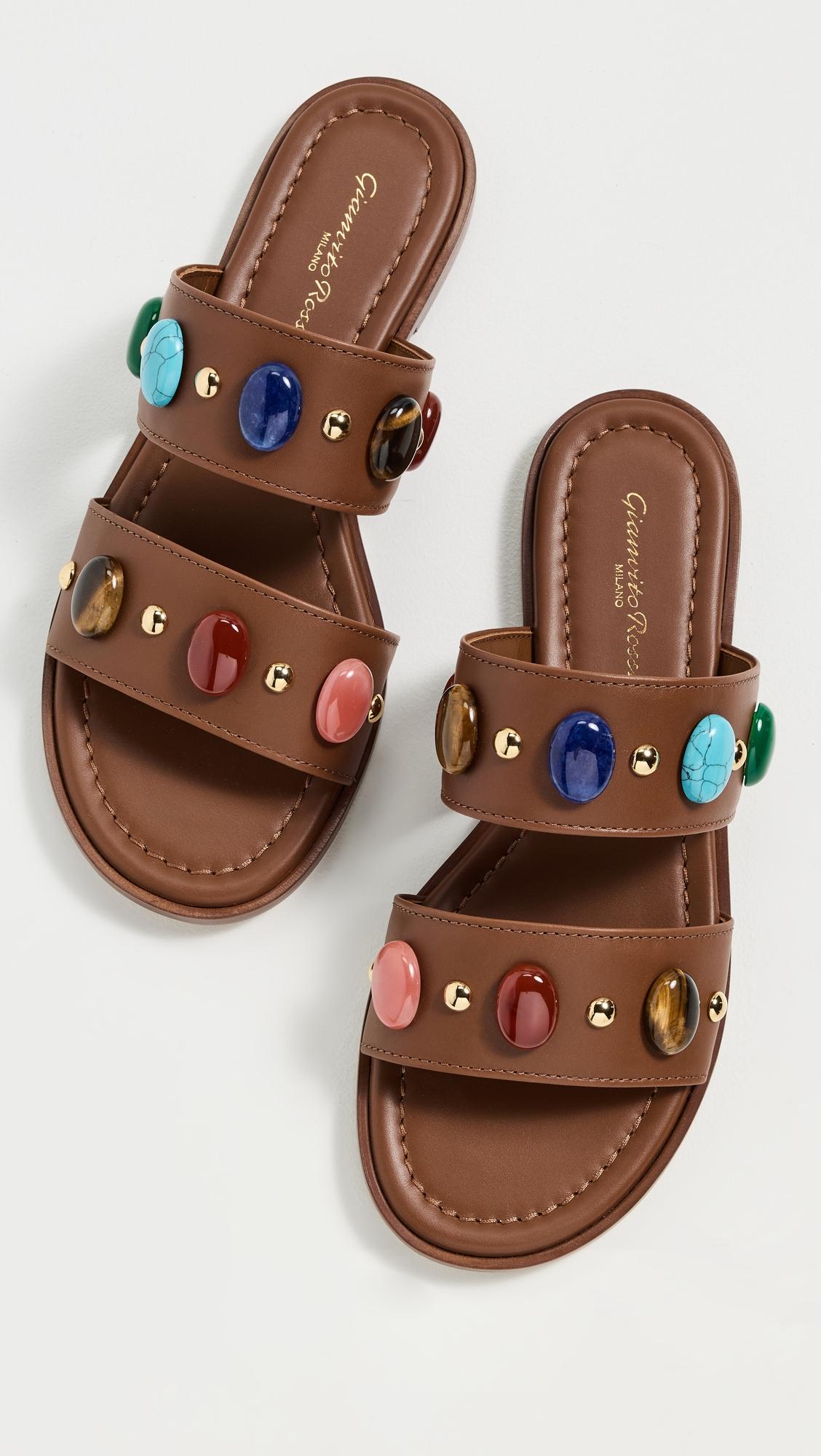 calf leather sandals