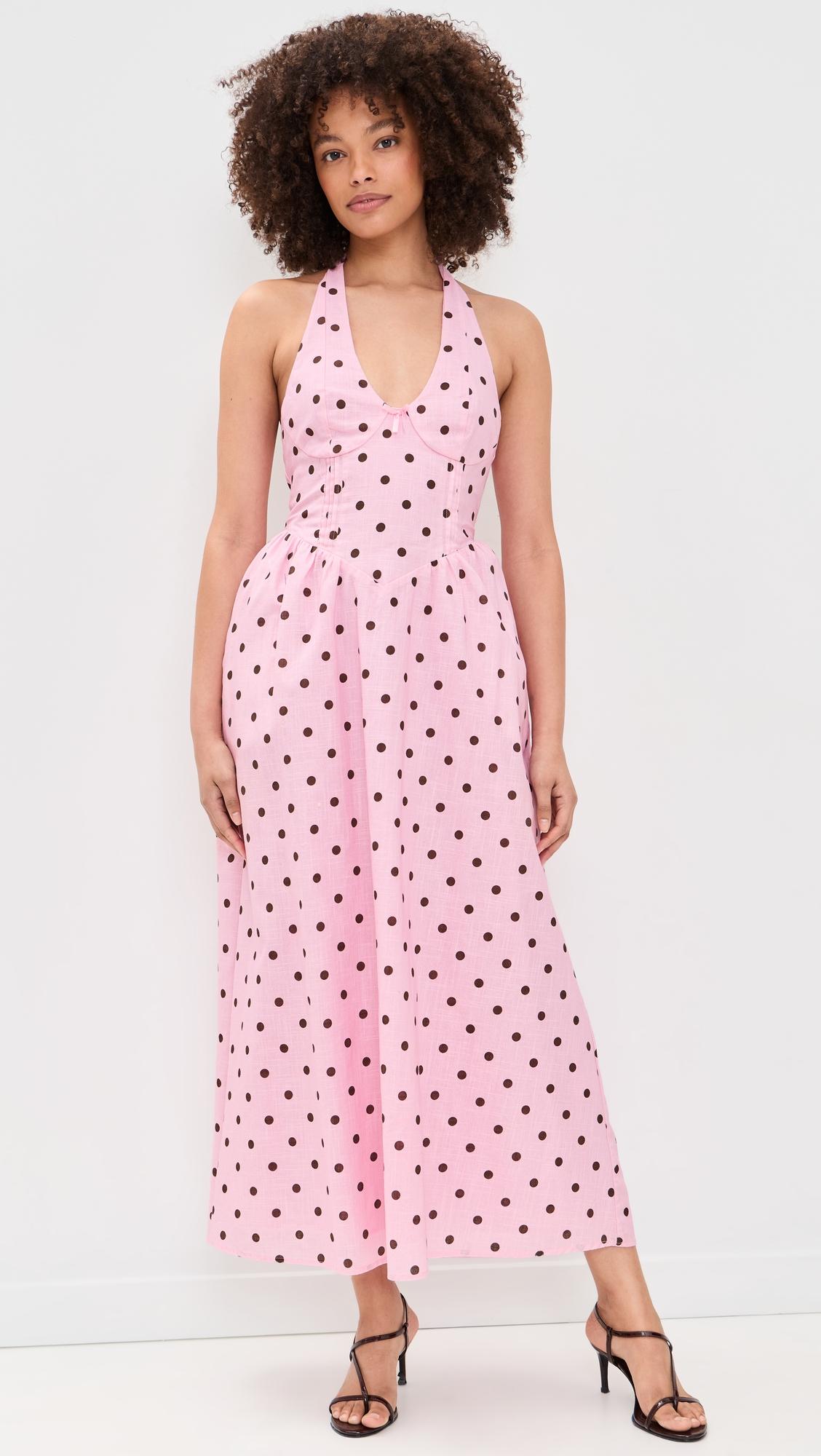 calianna halter midi dress