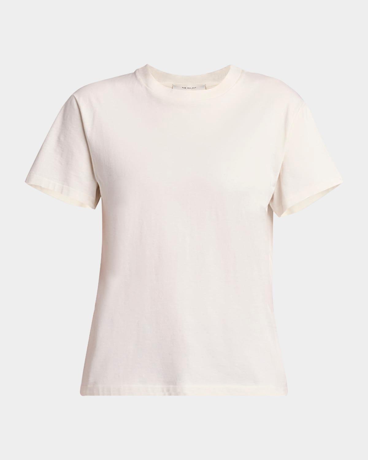 calibi brushed cotton silk jersey t-shirt