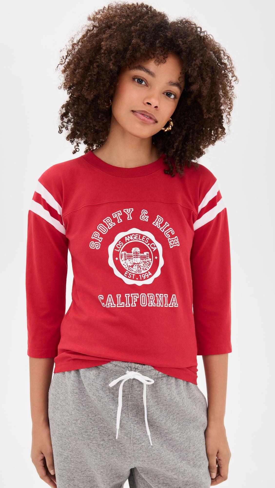california emblem long football tee