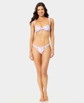 california waves womens blooming garden bungie balconette underwire bikini top bottoms