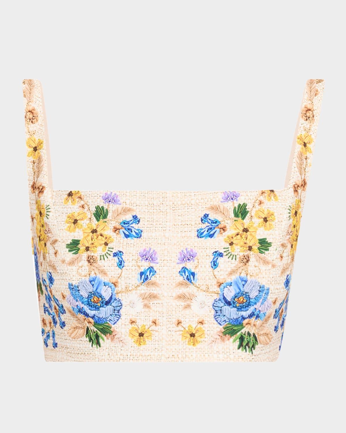 calix square-neck bralette top