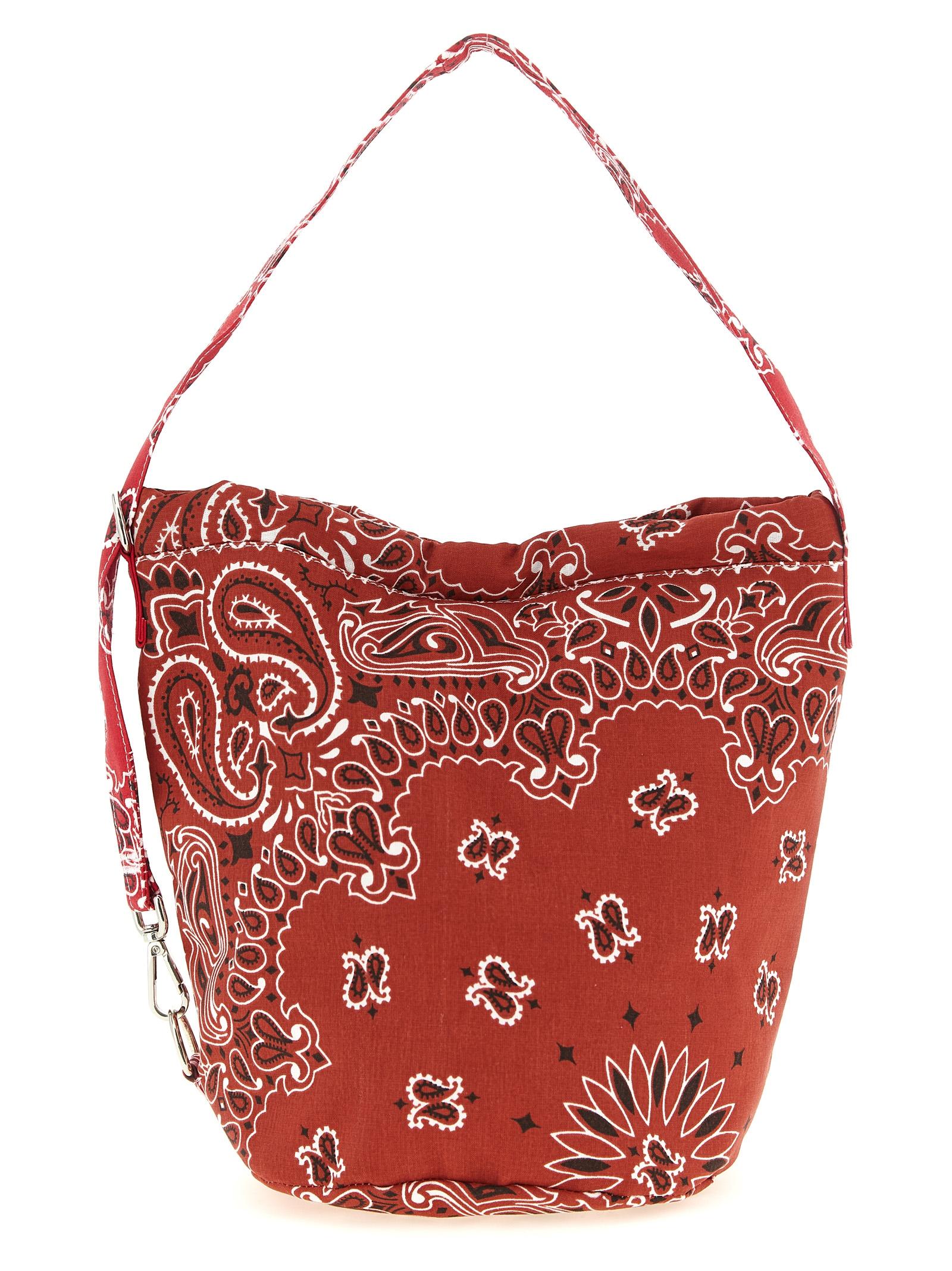 call it by your name seau bucket bag red cotton shoulder - women