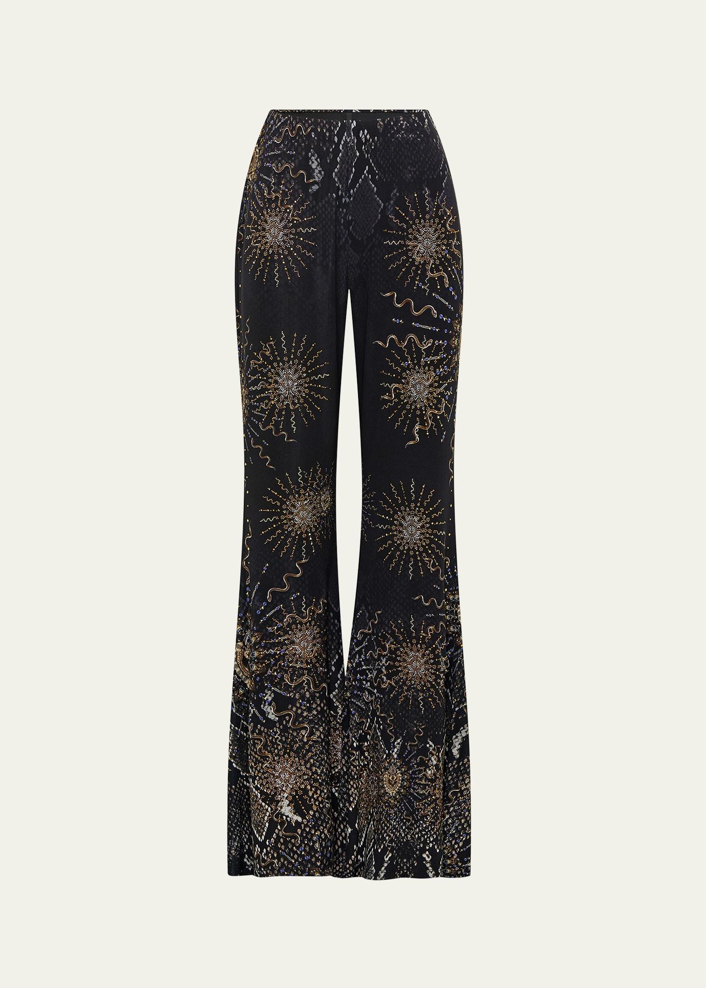 call me cleopatra flare jersey pants