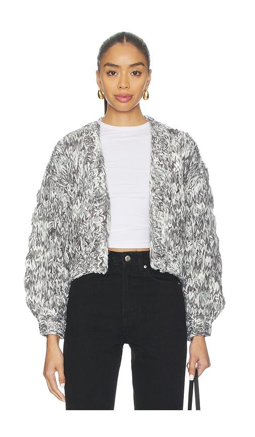 callahan gigi cardigan in grey.