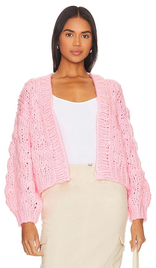 callahan gigi cardigan in pink.