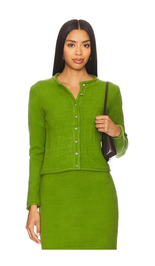 callahan steph cardigan in green.
