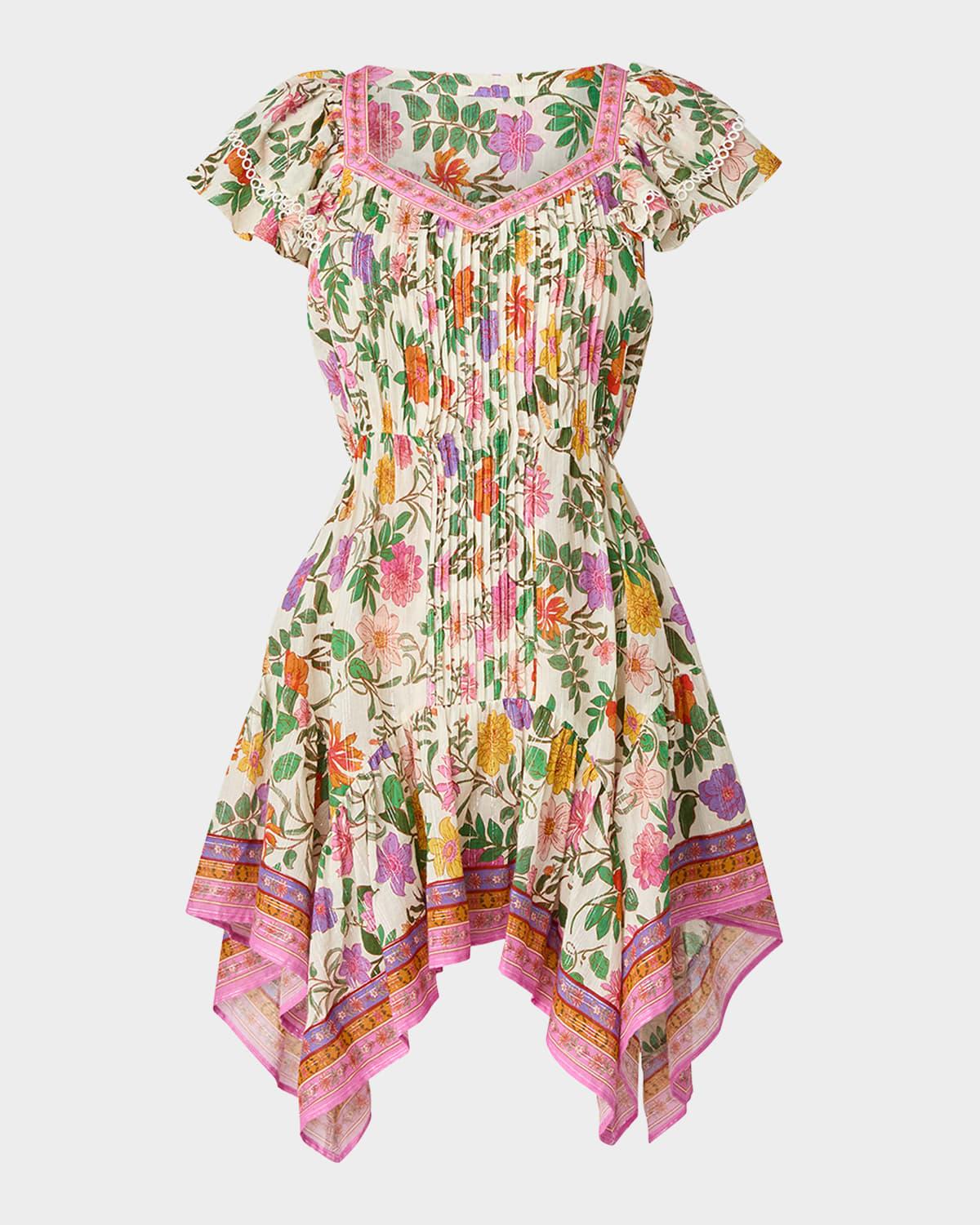 callie pleated mini dress