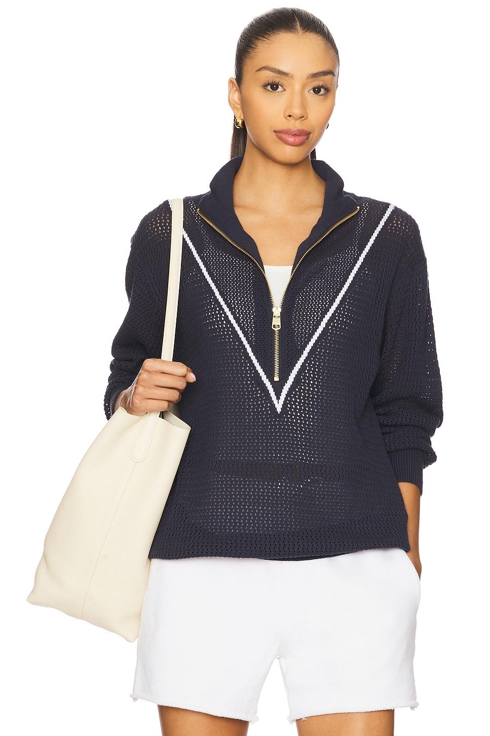 calva half zip knit pullover