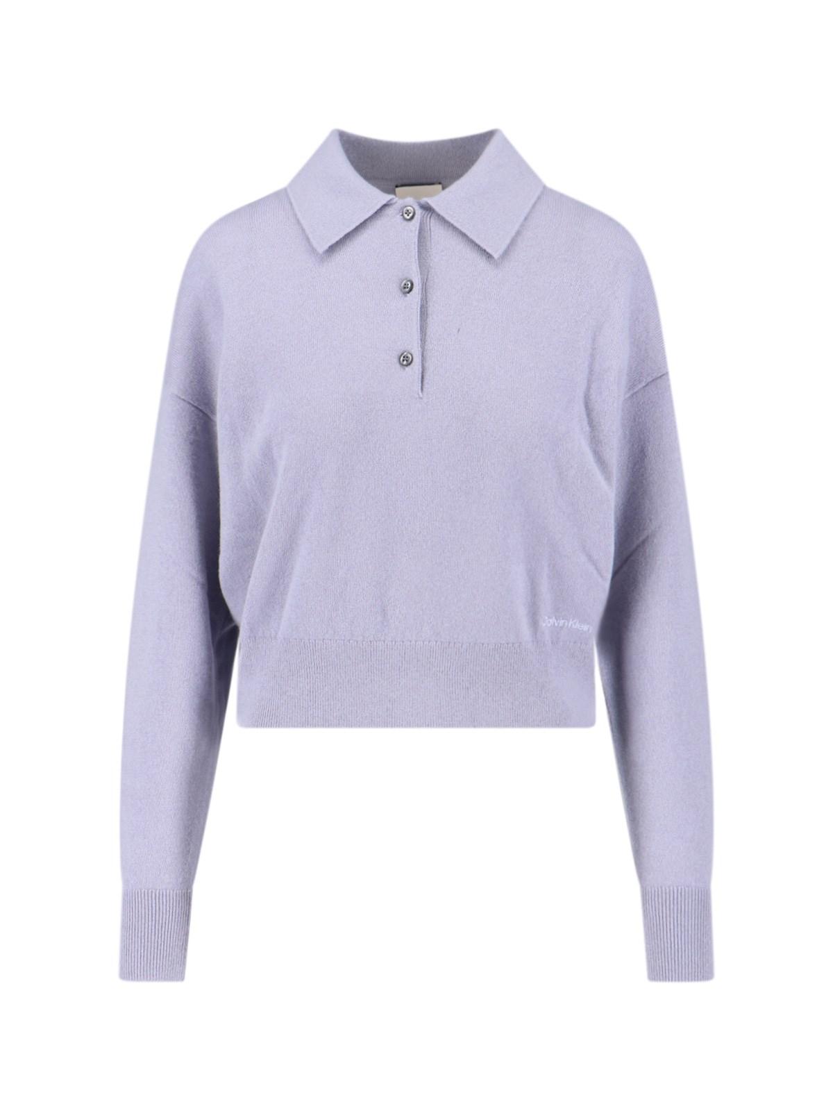 calvin klein cashmere polo shirt