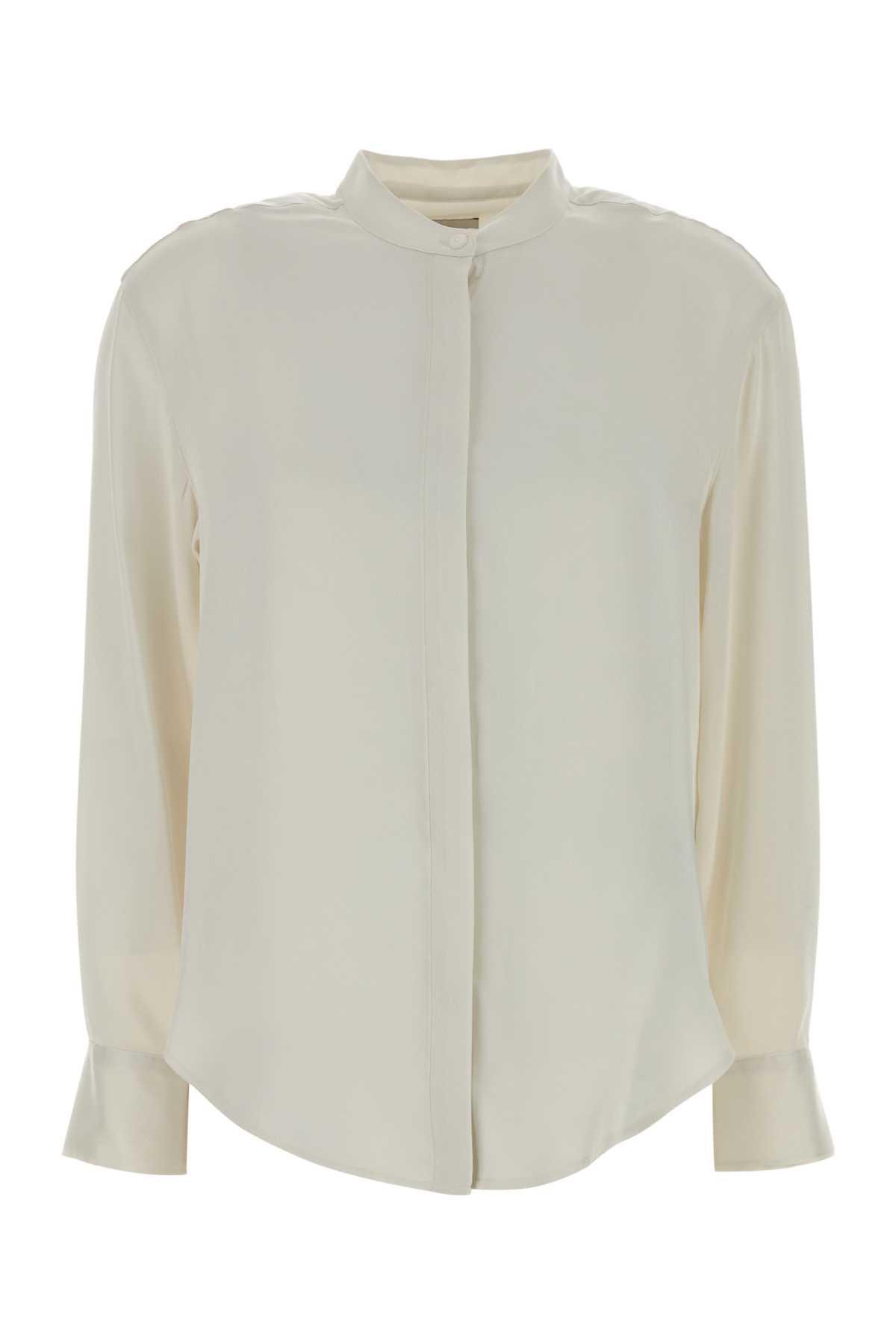 calvin klein chalk satin shirt