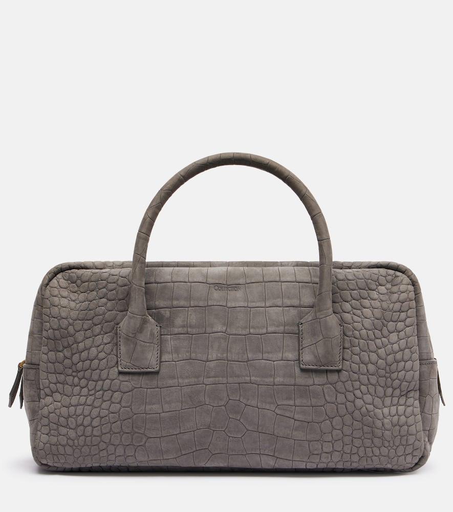 calvin klein collection america medium leather tote bag