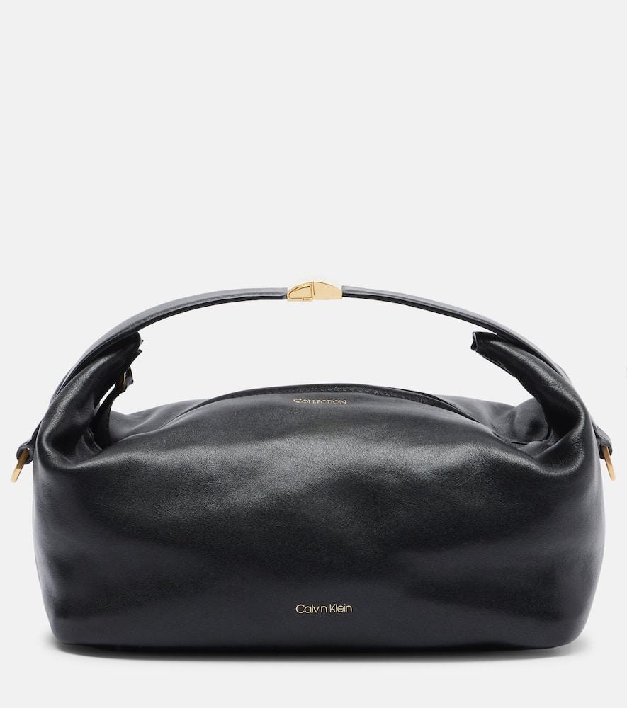 calvin klein collection andy small leather shoulder bag