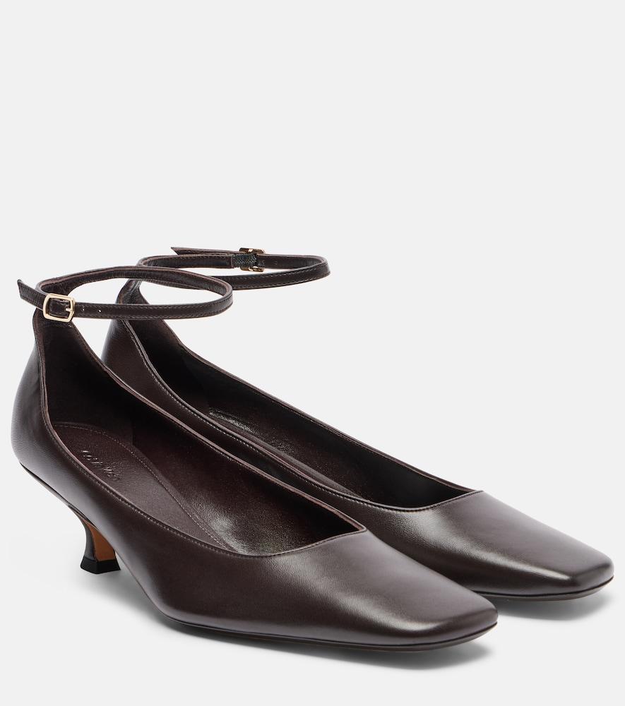 calvin klein collection anna leather pumps