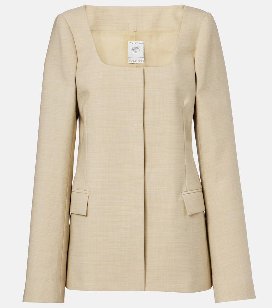 calvin klein collection camille wool jacket