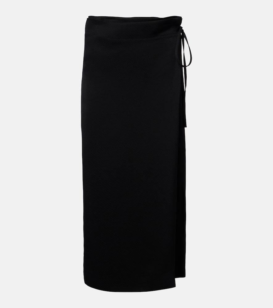 calvin klein collection hallie striped midi skirt