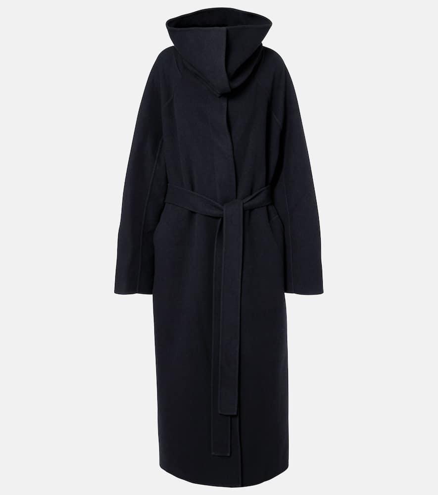 calvin klein collection liza wool and cashmere overcoat