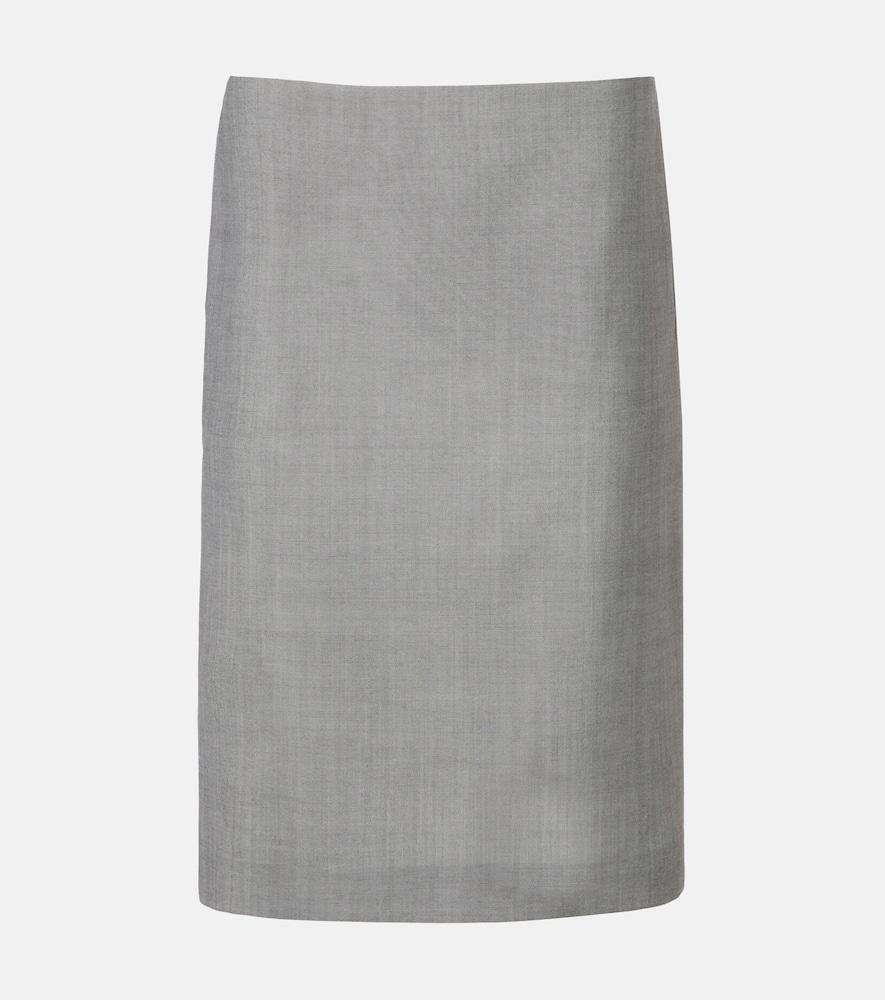 calvin klein collection luna wool pencil skirt