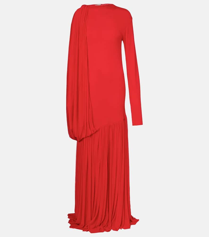 calvin klein collection sara draped jersey gown