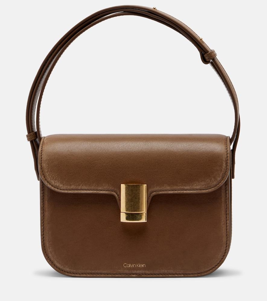 calvin klein collection tilla small leather shoulder bag