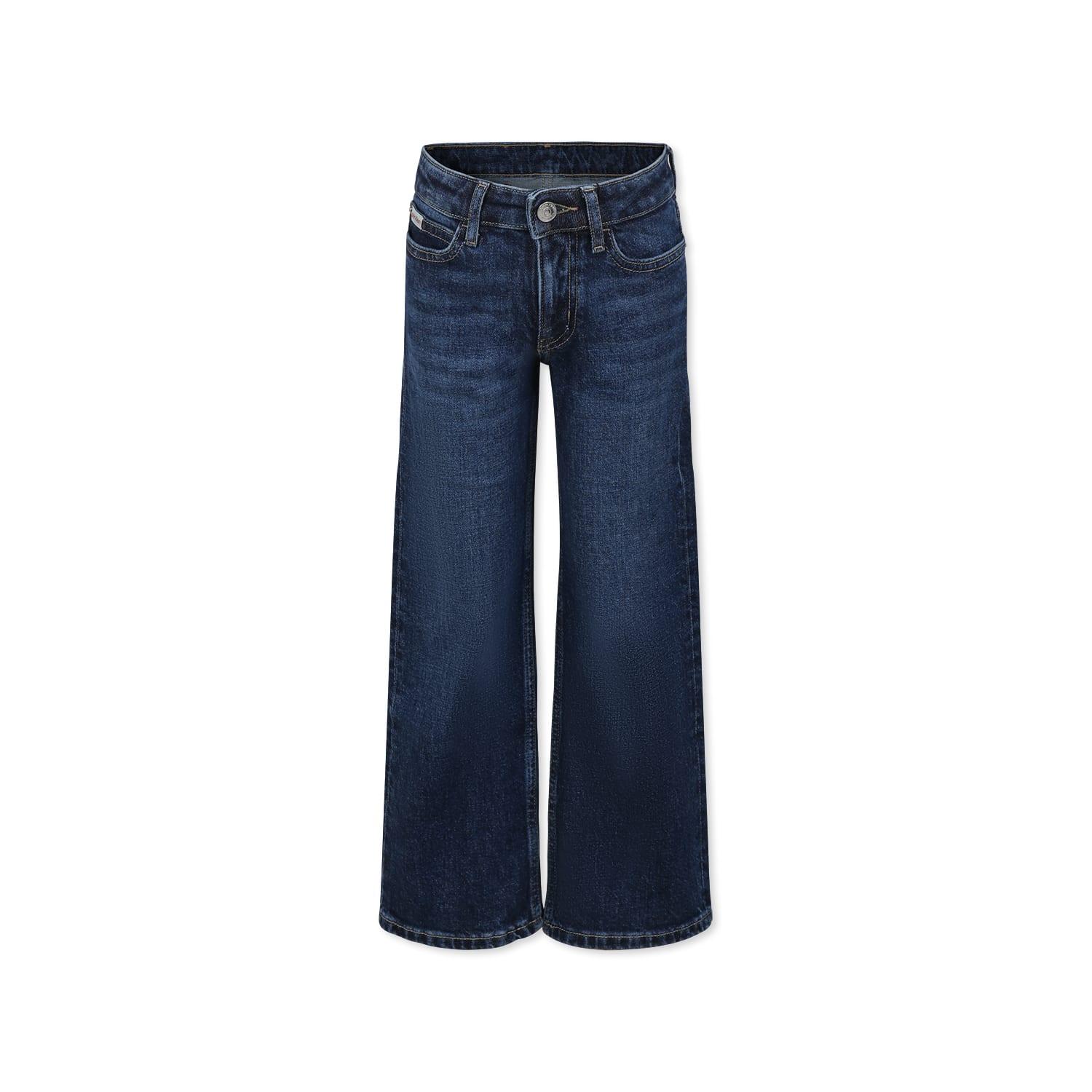 calvin klein denim jeans for girl with logo
