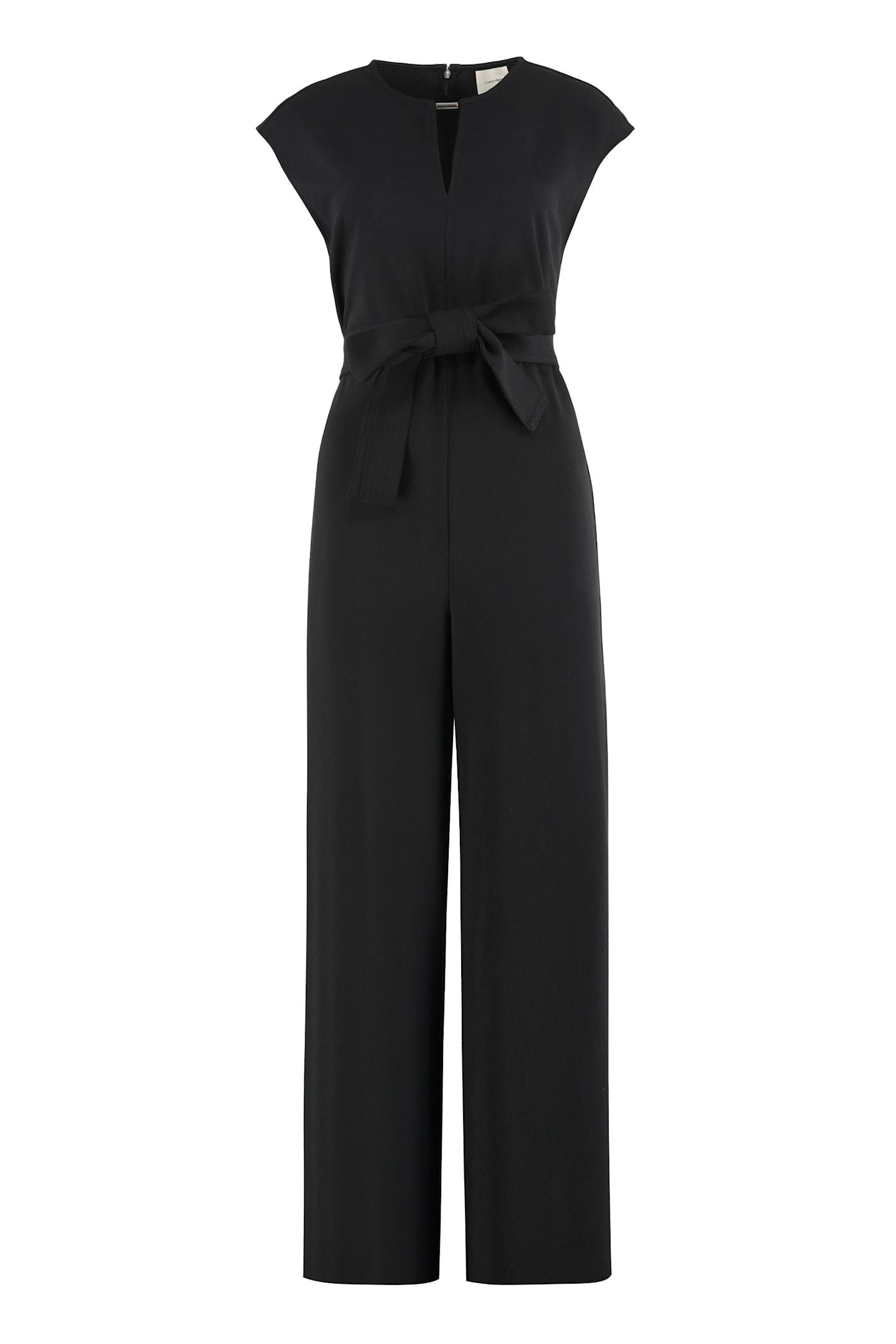 calvin klein jumpsuit in thin and stretchy knit