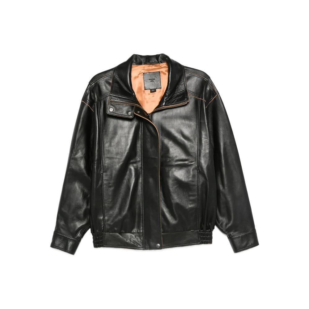 calvin klein leather outerwear