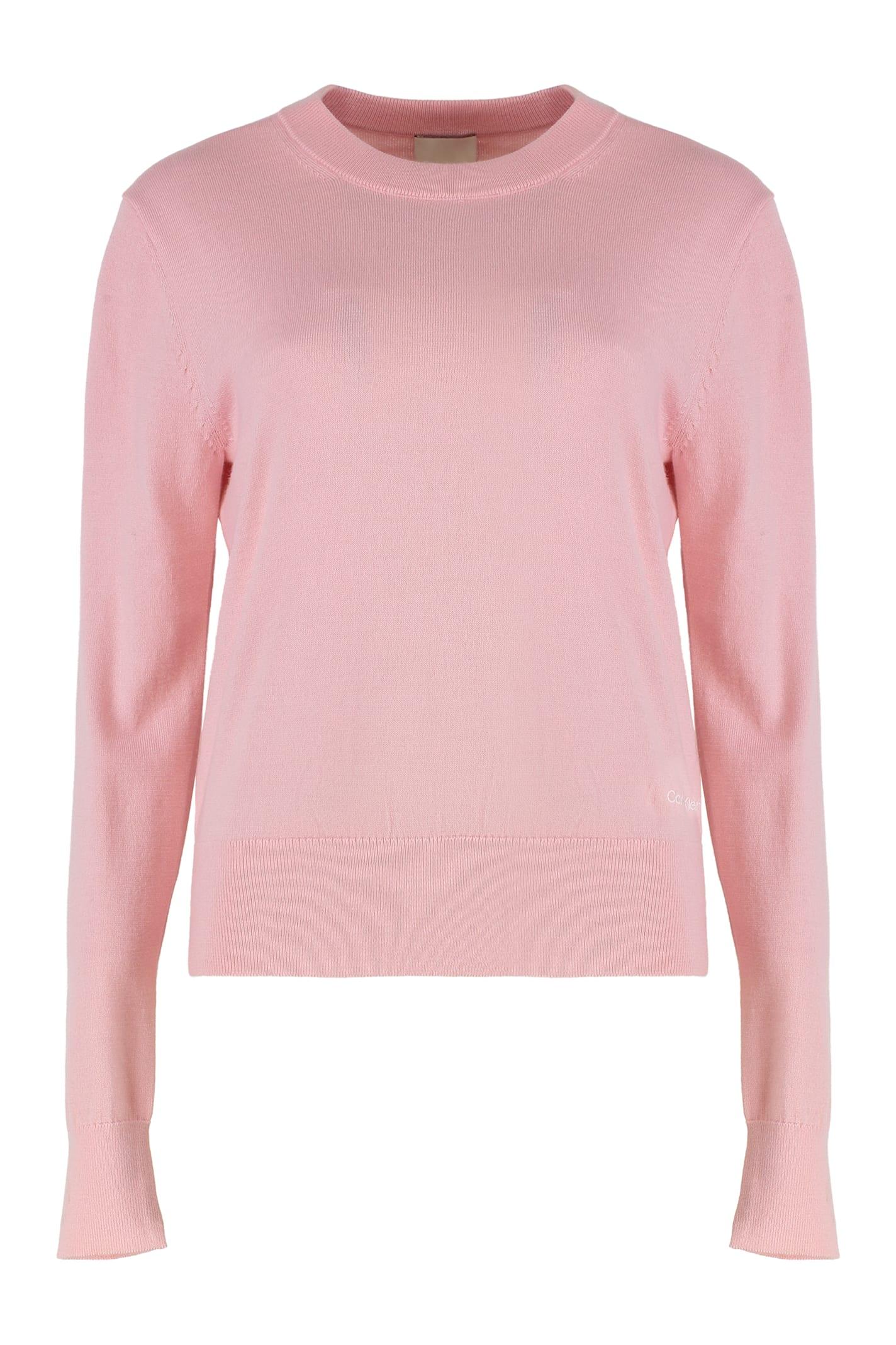 calvin klein merino wool crewneck sweater