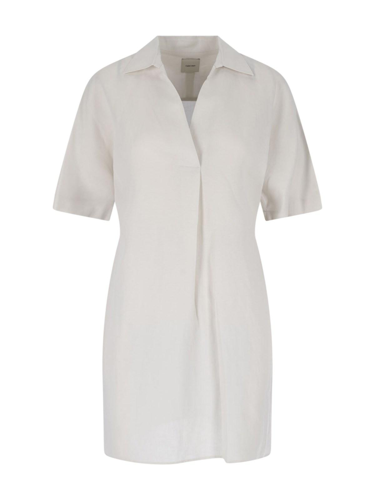 calvin klein mini chemisier dress