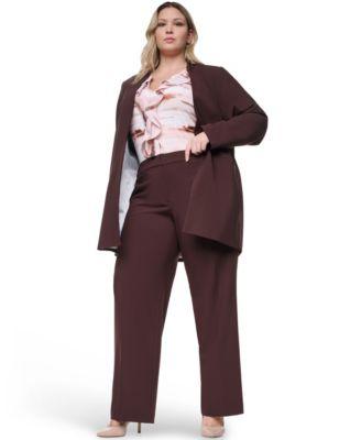 calvin klein open front 3 4 sleeve jacket highline pant