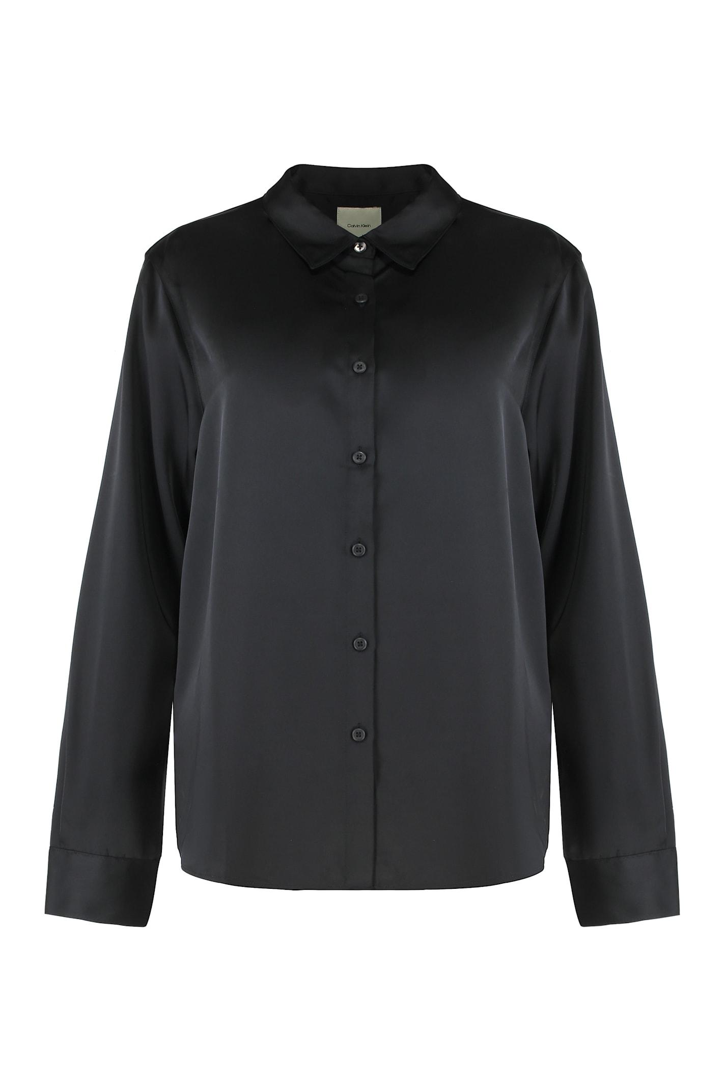 calvin klein silk shirt