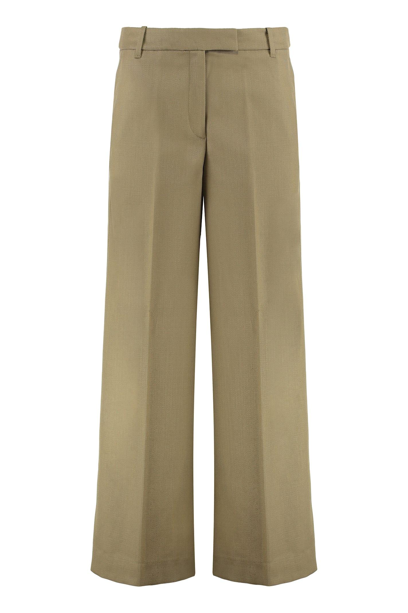 calvin klein trousers in wool gabardine
