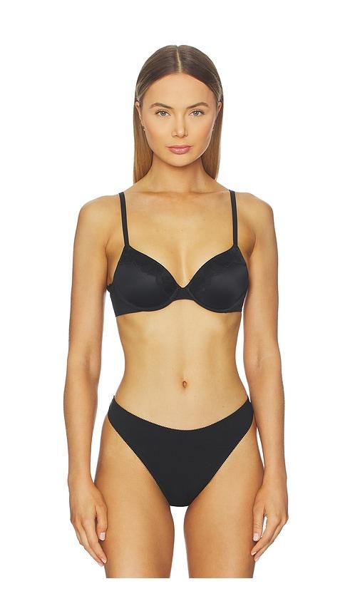 calvin klein underwear calvin klein lightly lined perfect coverage bra in black.