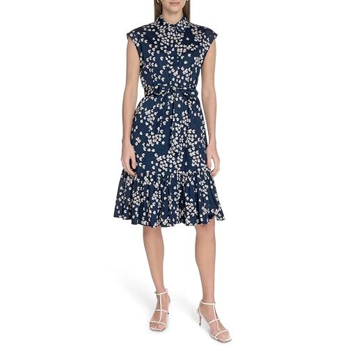 calvin klein women's dress, indg/stony beige, 12