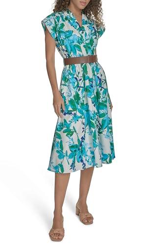 calvin klein women's dress, kelly multi, 14