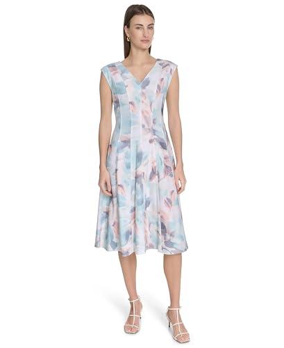 calvin klein women's dress, seaspy mult, 14