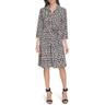 calvin klein women's dresses dress, bk/stony beige mlt, 8