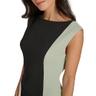 calvin klein women's dresses dress, black/jadeite/cream, 10