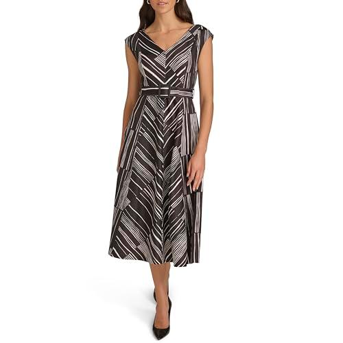 calvin klein women's dresses dress, black cream, 8