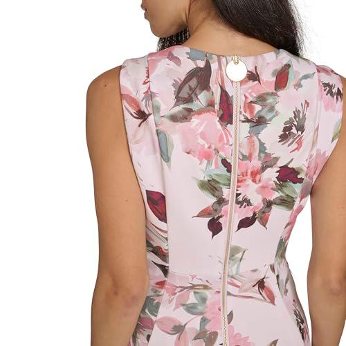 calvin klein women's dresses dress, blush multi, 4