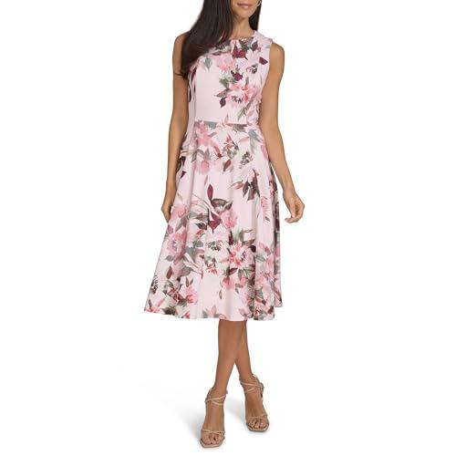 calvin klein women's dresses dress, blush multi, 4
