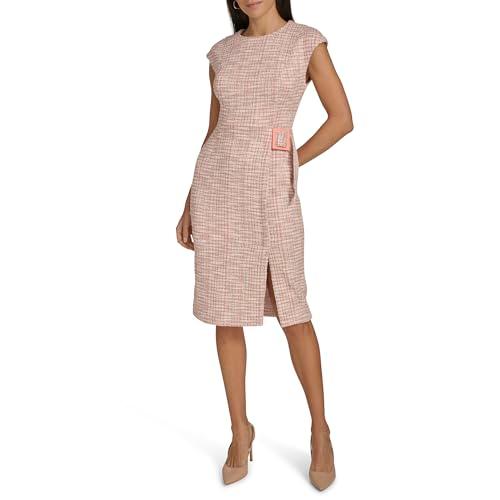 calvin klein women's dresses dress, mango multi, 4