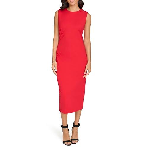 calvin klein women's sportswear dress,red,8