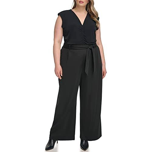 calvin klein women's sportswear pleated,black,s