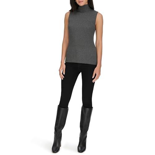 calvin klein women's sportswear sweater,hthr char,l