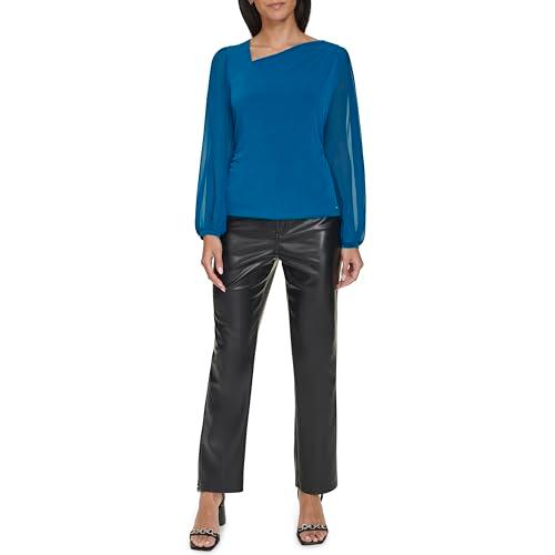 calvin klein women's sportswear top,cypress,l