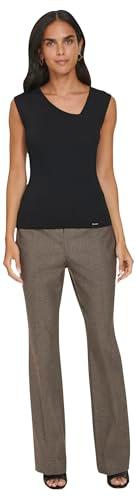 calvin klein women's suits knit top,black,large